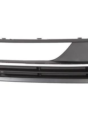 Решетка в бампер avtm volkswagen passat b7 11-15 правая 1 хром молдингом фольксваген пассат б7