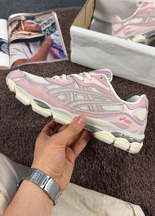 Женские кроссовки asics gel-nyc white &amp; beige