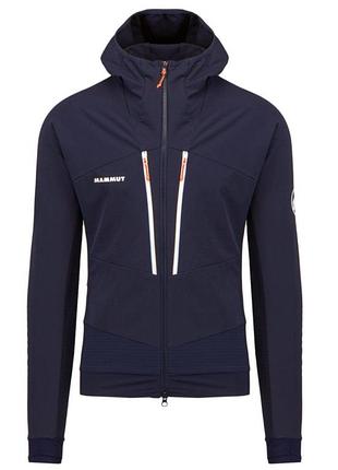 Шикарна чоловіча куртка з капюшоном mammut 160 years aenergy softshell hybrid.