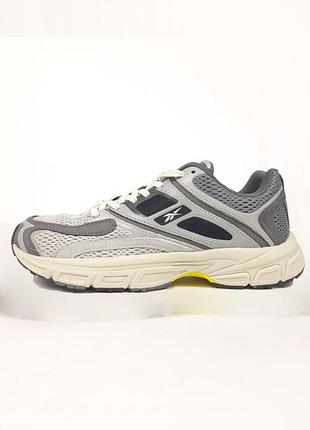 Кросівки чоловічі reebok premier trinity kfs сірі літні демісезонні весна-літо-осінь шкіра текстиль сітка розмір 41-45 нові 11782