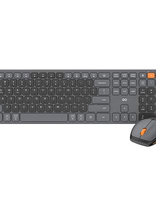 Комплект бездротової клавіатури та миші fantech go wk895 silent click en для пк, ноутбука, тб, 1600 dpi, bluetooth 2.4 гц usb