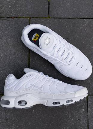 Р.41-46 кросівки nike air max plus tn white nk156