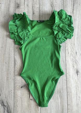 Боді zara в рубчик