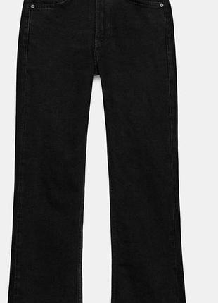 Жіночі джинси pull&bear. чорні джинси з високою посадкою, 36 розмір. мають необроблений край. підійдуть на зріст приблизно 165 см (+/-).