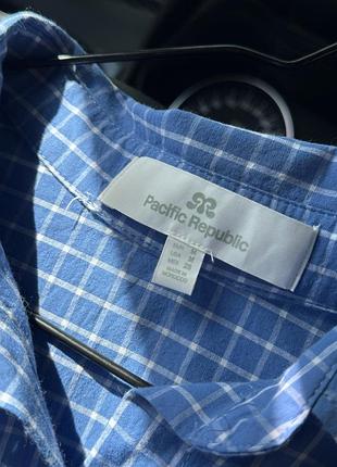Жіноча котонова оверсайз сорочка pull&bear 4