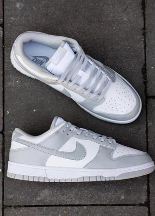 Р.36-45 кроссовки nike sb dunk low white grey nk212