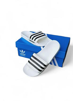 Шлепанцы adidas белые (женские/мужские)