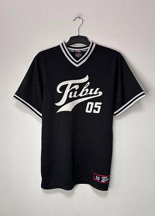 Fubu 05 black mesh jersey t-shirt hip hop streetwear men size s original sk8 baggy чоловіча джерсі фубу оригінал оверсайз