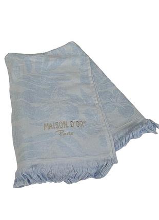 Полотенце maison dor hawaii blue махровые 85-150 см голубое