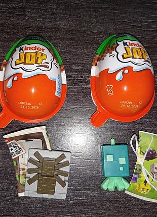 Фігурки kinder joy stranger things та minecraft 4