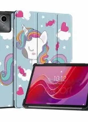 Чехол книжка для планшета lenovo tab m11/k11 tb-330 fu tb-331 fc/ fu единорог