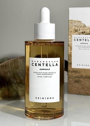 Успокаивающая сыворотка с экстрактом центеллы азиатской skin1004 madagascar centella ampoule 100 ml