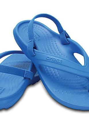 Вьетнамки кроксы crocs kids hilo flip с9 на 25-26 новые