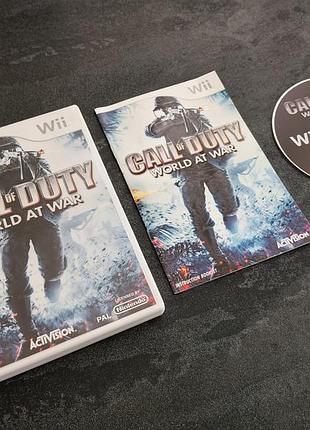 Диск call of duty world at war (nintendo wii)