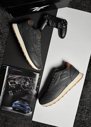 Reebok classic leather grey brown