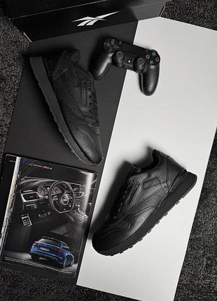 Reebok classic leather all black