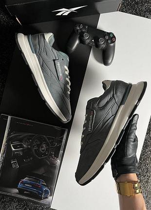 Reebok classic dark grey white 2