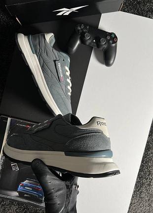 Reebok classic dark grey white 6