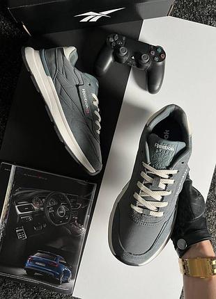 Reebok classic dark grey white 3