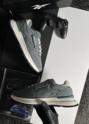 Reebok classic dark grey white 5