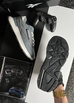 Reebok classic dark grey white 4