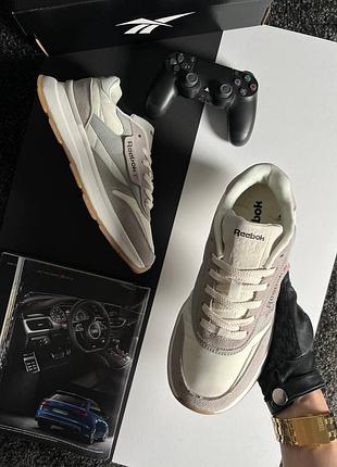 Reebok classic light grey white 3