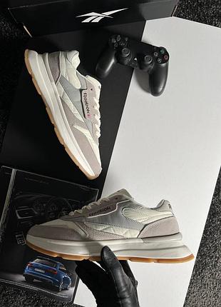 Reebok classic light grey white 5
