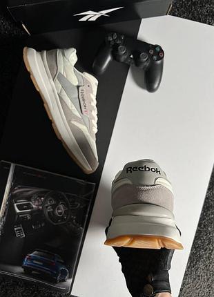 Reebok classic light grey white 7