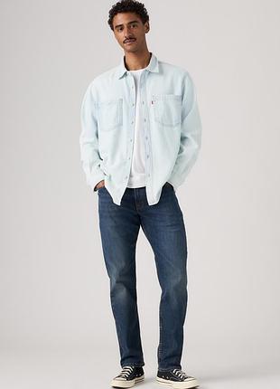 Чоловічі джинси levi’s 502™ taper fit 295070053 — темний денім, акуратне звуження донизу. оригінал