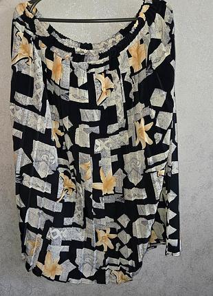 Легкая плиссированная юбка миди р.18(50-52)(xl-xxl)