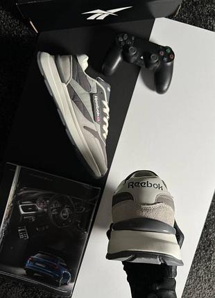 Reebok classic grey white 6