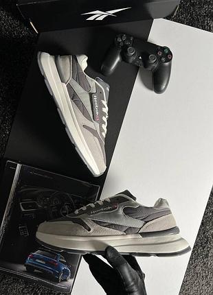 Reebok classic grey white 5