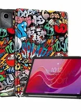 Чехол книжка для планшета lenovo idea tab 11 2025 tb-336zu tb-336fu tb-335fc граффити