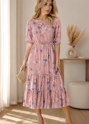 Стильное цветочное платье h&m
