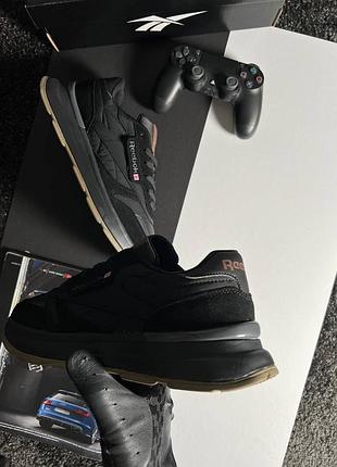 Reebok classic black brown 6