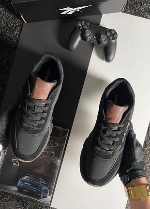 Reebok classic black brown 9