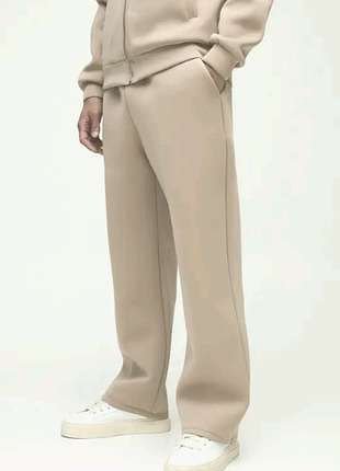 Спортивные штаны джоггеры smog new yorker wide leg 06.04.012.0058 бежевые р. m, l, xl