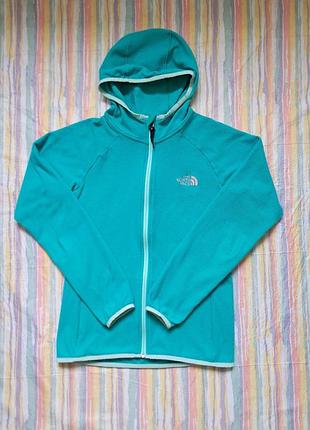 The north face женская флисовая кофта/ветровка.размер с