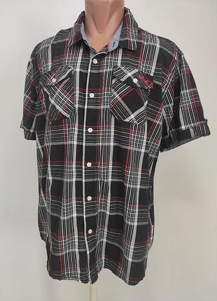 Чоловіча сорочка теніска короткий рукав xl/xxl пог 66 см