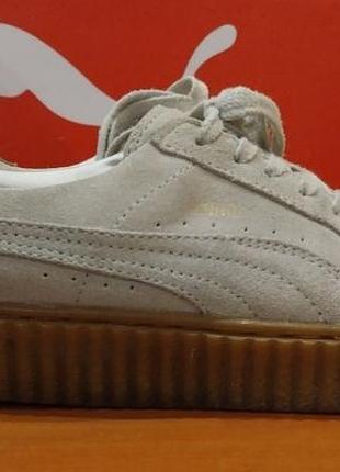 Продам оригинальные  женские  кожаные( замша) puma speed  rihana  .размер  39