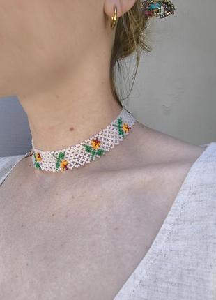 Чокер тюльпанчики