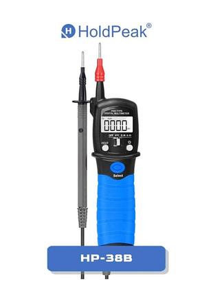 Мультиметр holdpeak hp-38b тестер-индикатор напряжения цифровой (2000 отсчетов 7в-690в ac/dc 20мом ip64