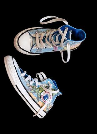 Кеды закрашены converse dinoverse