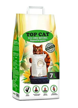 Кукурудзяний наповнювач для котів ecocornlitter, 7 кг