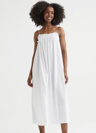 Легкое платье на бретелях h&amp;m размер l