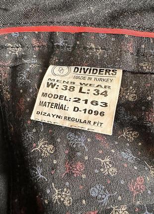 Чоловічі брюки dividers mens wear розмір w:38 l:34