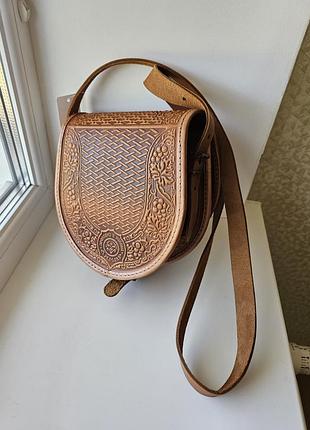 Натуральна шкіра ручна робота сумка шкіряна,коричнева сумка жіноча