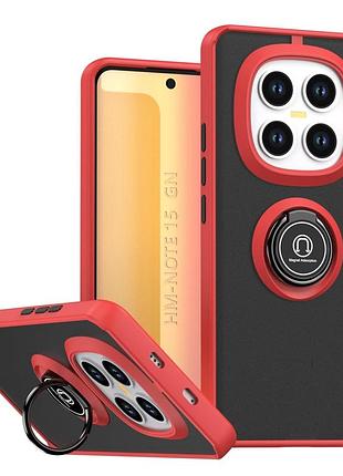 Чехол fiji colorframe для xiaomi redmi note 15 pro plus 5g матовый бампер с кольцом подставкой red