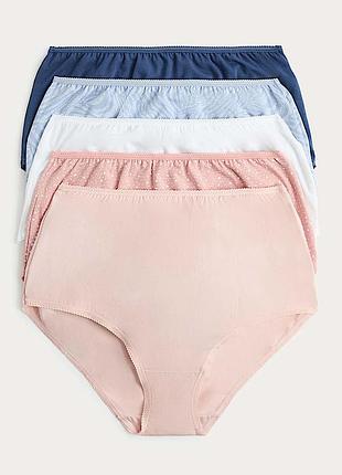 Набір жіночих трусів 5 штук marks&amp;spencer р-р 14,16,18 full briefs труси