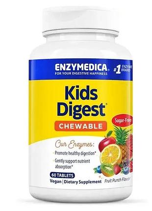 Травные ферменты для детей enzymedica kids digest 60 жевательных таблеток